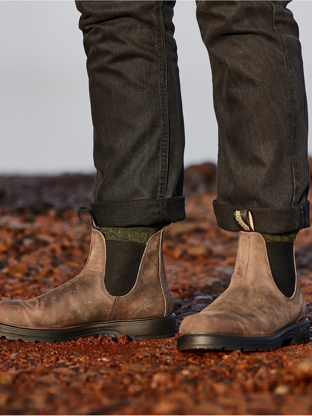 BLUNDSTONE clay chelsea boots